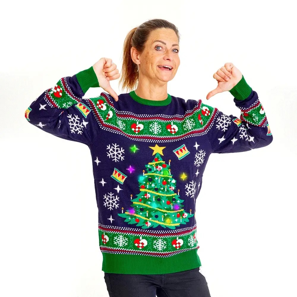 jersey de Navidad con luces led jersey de Navidad con luces led
